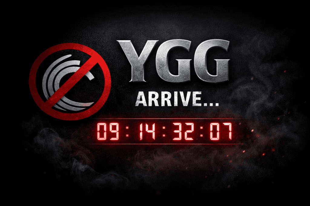 YggTorrent : la nouvelle adresse ygg.guru intrigue avec un mystérieux message « YGG arrive »