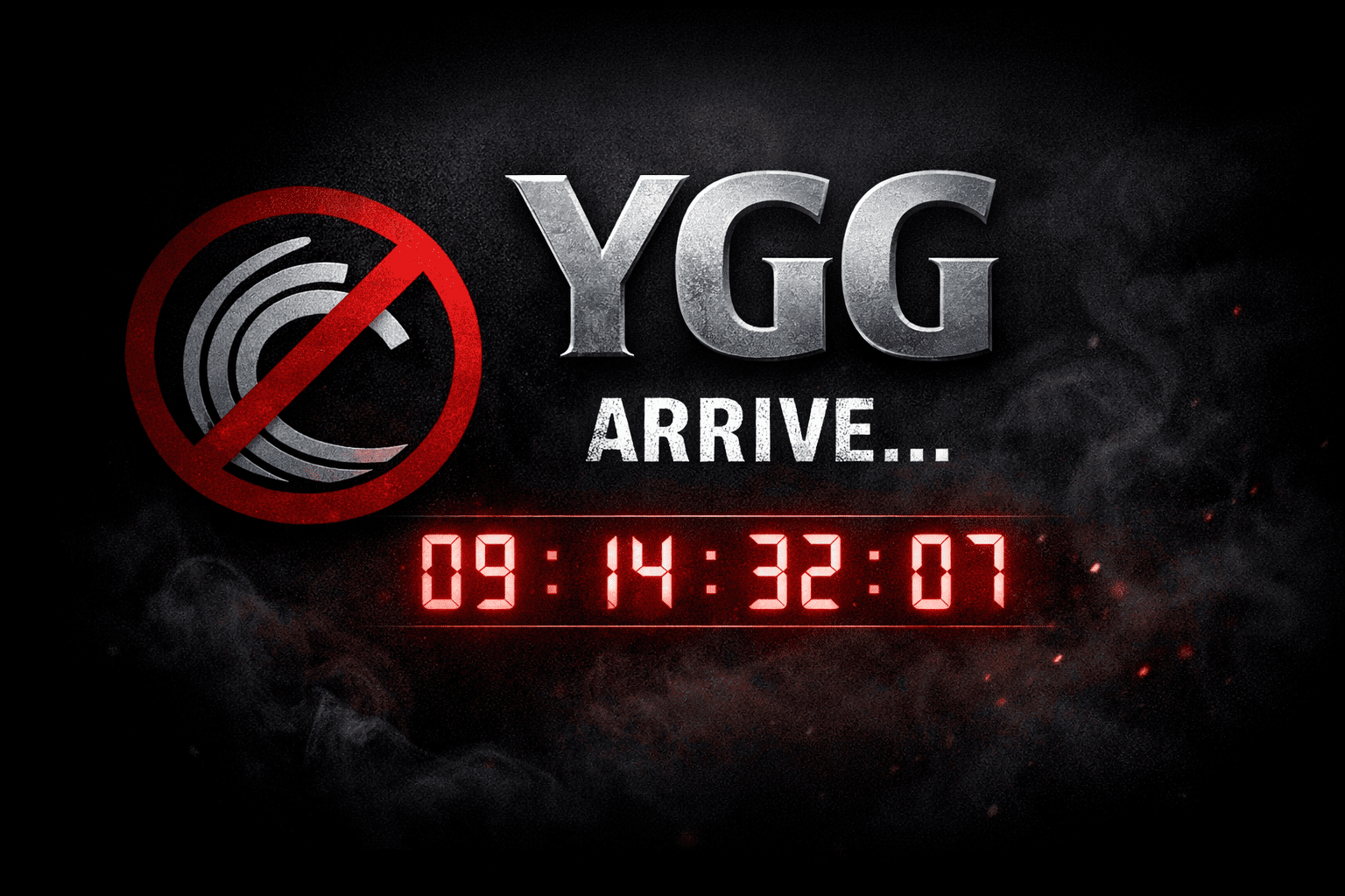 Nouvelle adresse ygg.guru associée à YggTorrent avec le message YGG arrive